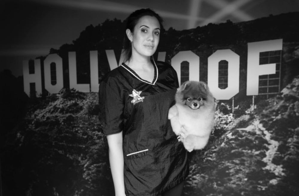MEET ERANA FERRONE, OUR GROOMING AMBASSADOR WHO BRINGS THE SPIRIT OF HOLLYWOOD DOG GROOMING HOME.