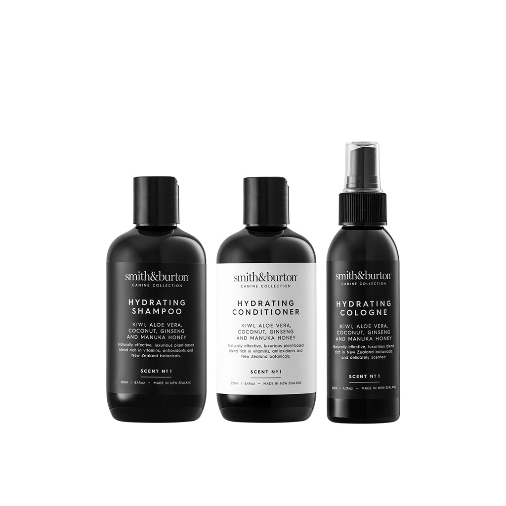 smith&burton ultimate hydrating lustre set for shiny, radiant dog coat