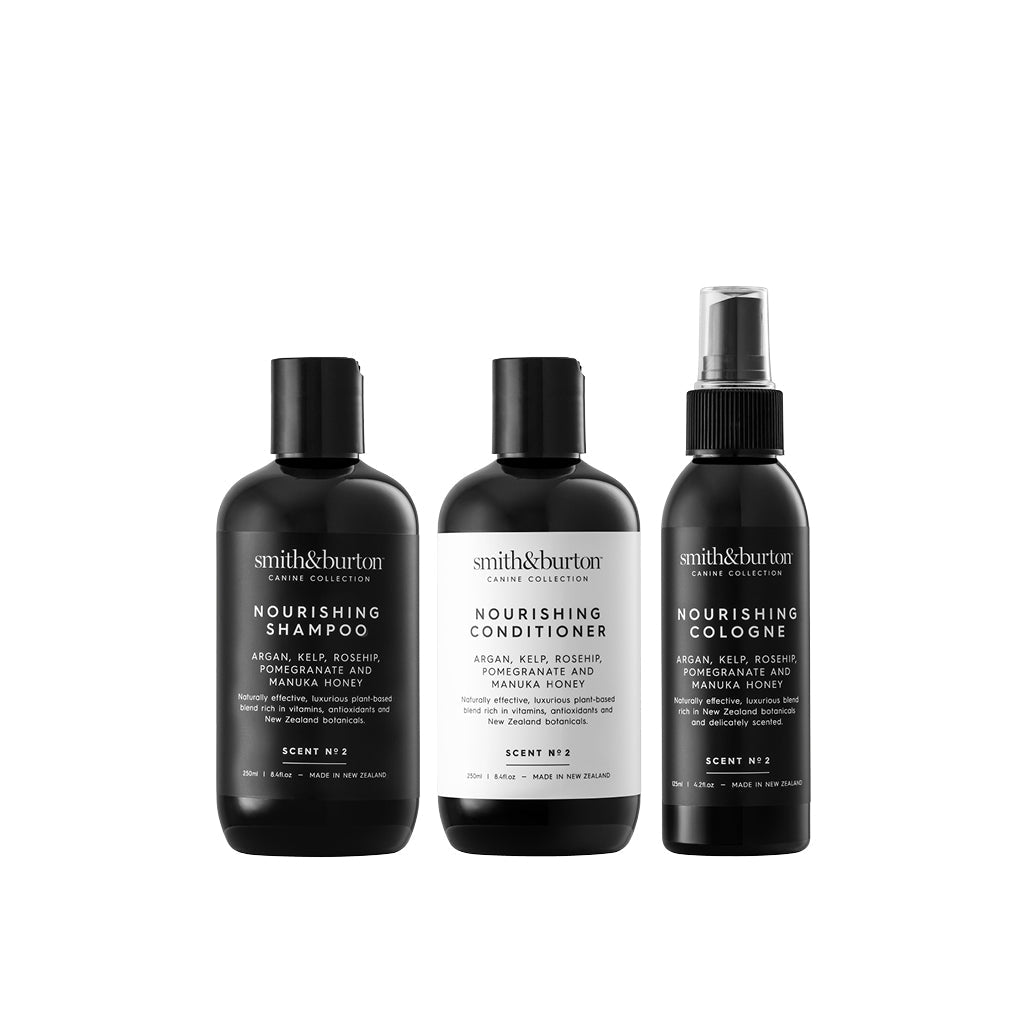 smith&burton radiant nourishing lustre set for healthy shiny dog coat