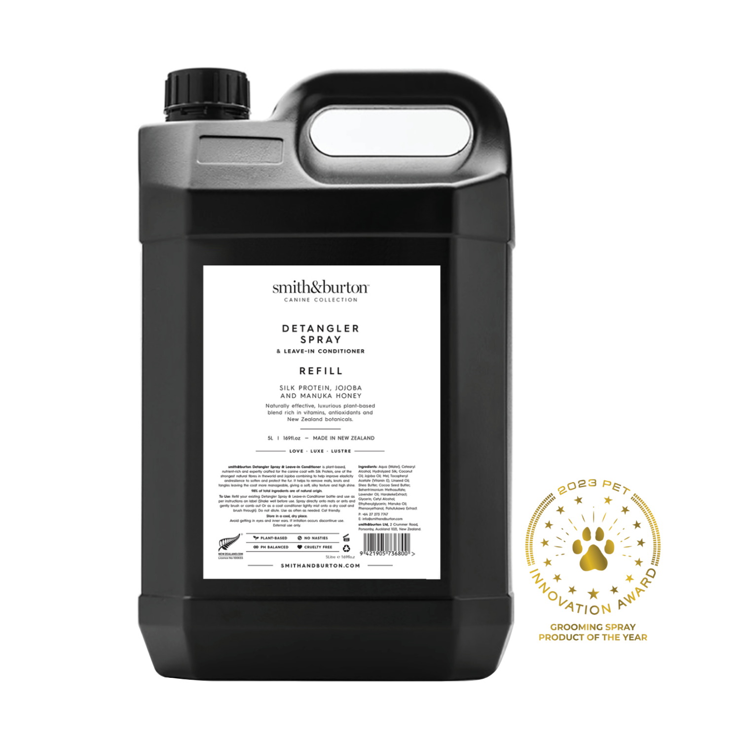 smith&burton powerful dog detangle conditioner spray for tangle-free coat